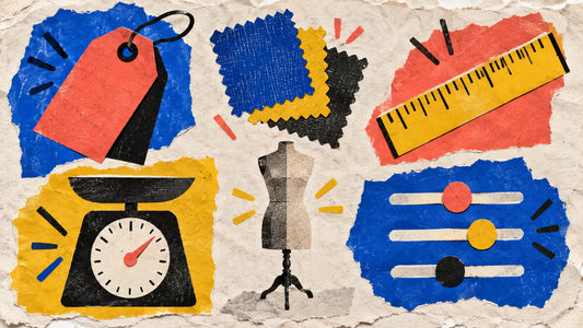 Paper collage showing five torso listing comparison criteria