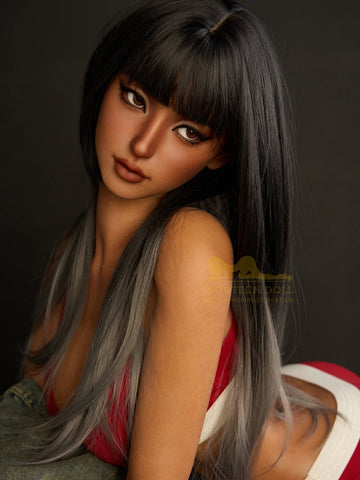 S1537-Black Silicone Sex Doll｜Irontech Doll-161cm(5ft3)-33kg E Cup