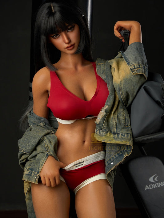 S1537-Black Silicone Sex Doll｜Irontech Doll-161cm(5ft3)-33kg E Cup