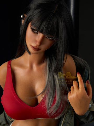 S1537-Black Silicone Sex Doll｜Irontech Doll-161cm(5ft3)-33kg E Cup