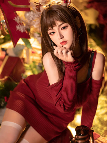 S4107-163cm(5.4ft)-34kg 2.2 D Cup Mini Asian Real Silicone ROS Chinese Sex Doll｜AITIA Doll