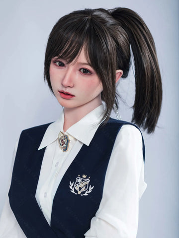 S4101-162cm(5.4ft)-39.5kg 2.2u B Cup Asian Real Silicone College Style Japanese Sex Doll｜AITIA Doll