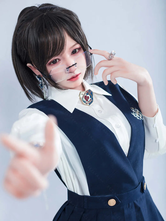 S4101-162cm(5.4ft)-39.5kg 2.2u B Cup Asian Real Silicone College Style Japanese Sex Doll｜AITIA Doll