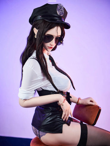 S4104-163cm(5.4ft)-34kg 2.2 D Cup Real Silicone Japanese Policewoman Cosplay Sex Doll – Law Enforcement Roleplay Love Doll｜AITIA Doll