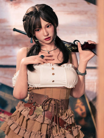 S4087-162cm(5.4ft)-39.5kg 2.2u B Cup Asian Real ROS Silicone Chinese Sex Doll｜AITIA Doll