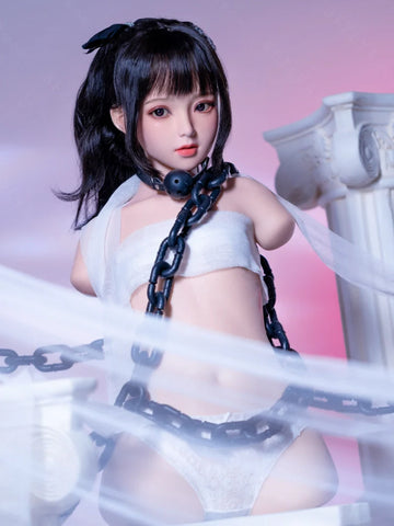 H167-Flat Chest Mini Japanese Silicone Torso Sex Doll With Head– Portable, Discreet, and Affordable｜Bezlya Doll 40.5lb/77cm 2.1  AA Cup