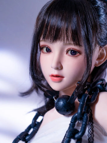 H167-Flat Chest Mini Japanese Silicone Torso Sex Doll With Head– Portable, Discreet, and Affordable｜Bezlya Doll 40.5lb/77cm 2.1  AA Cup