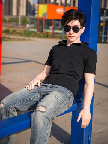 S3319-177cm/5ft10-55kg Femboy Silicone life size Male Sex Doll | Qita doll