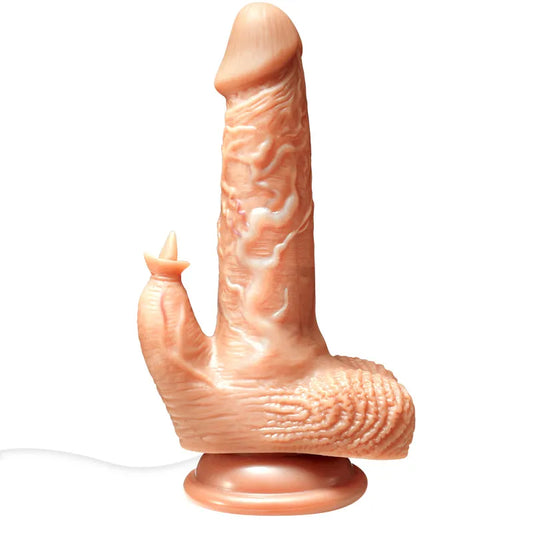 D008- (7.2'')Torso maschile Dildo vibrante automatico in TPE |MUHA