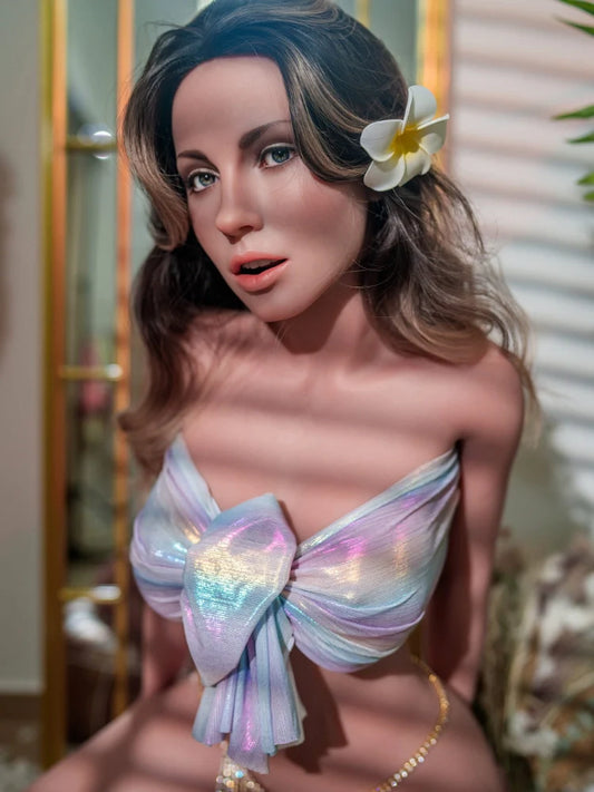S498—163cm/40kg E cup Silicone Head (Movable Jaw) + SLE Body Silicone Sex Dolla|Zelex Doll