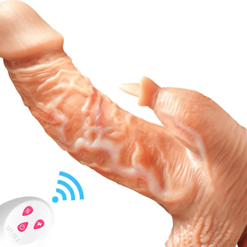 D008- (7.2'')Torso maschile Dildo vibrante automatico in TPE |MUHA