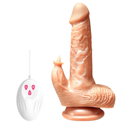 D008- (7.2'')Torso maschile Dildo vibrante automatico in TPE |MUHA