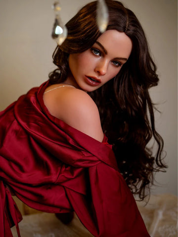 S495—165cm/40kg D cup Silicone Head (Movable Jaw) + SLE Body Silicone Real Sex Doll|Zelex Doll