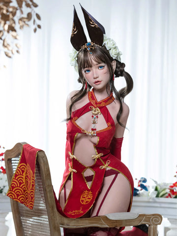 S4051-155Rcm(5.12ft)-32.5kg 2.2 A Cup Silicone Adult Asian Sex Doll｜AITIA Doll
