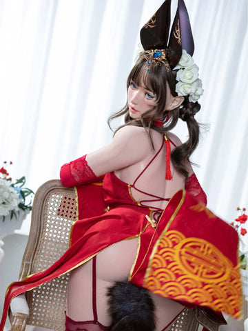 S4051-155Rcm(5.12ft)-32.5kg 2.2 A Cup Silicone Adult Asian Sex Doll｜AITIA Doll