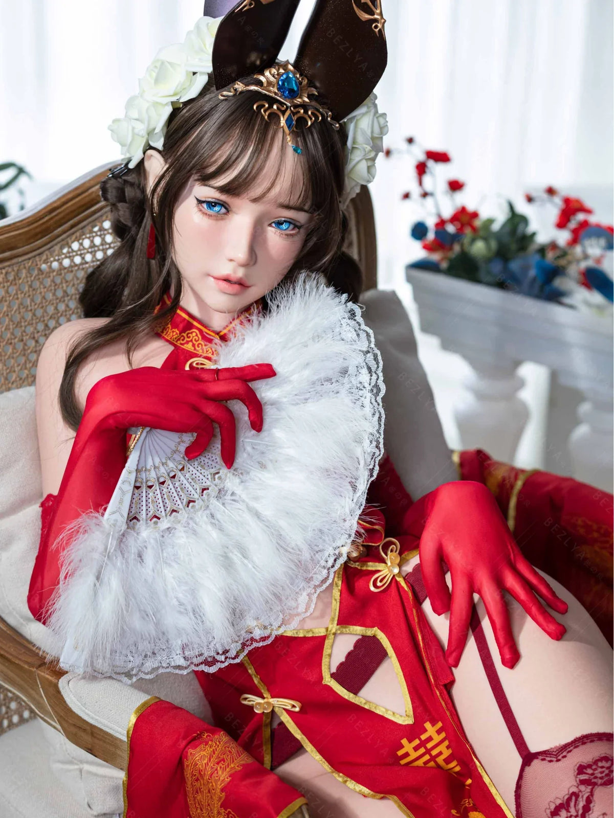 S4051-155Rcm(5.12ft)-32.5kg 2.2 A Cup Silicone Adult Asian Sex Doll｜AITIA Doll
