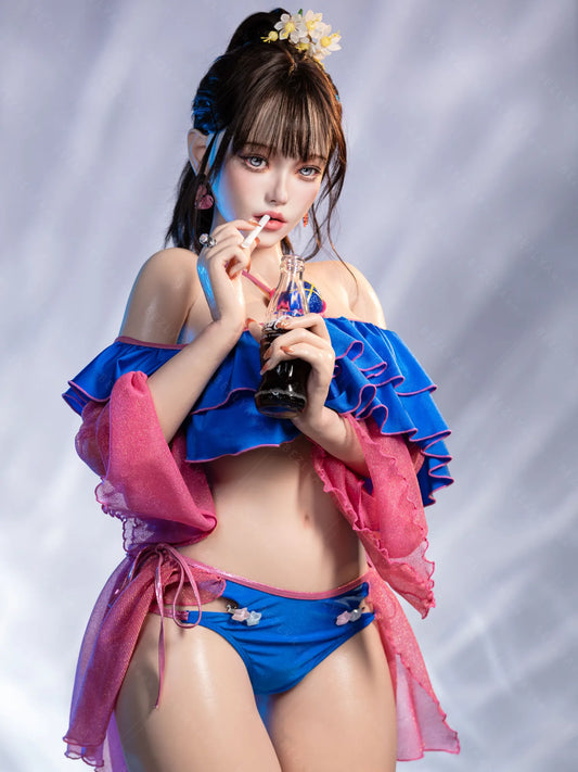 S4063-155Mcm(5.1ft)-38kg 2.2cf E Cup Mini ROS Silicone Asian Anime celebrity Sex Doll｜AITIA Doll