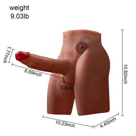 M238- Electric Male Ass Torso Adult Toys |xingse-9.03lb 6.69″ Dildo