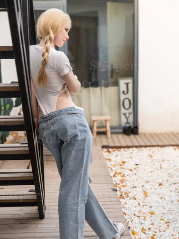 S713-171cm/5ft6 A Cup Small Breast Thin Silicone Sex Doll｜Starpery Doll