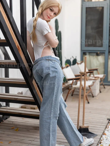 S713-171cm/5ft6 A Cup Small Breast Thin Silicone Sex Doll｜Starpery Doll