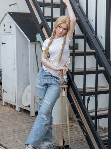 S713-171cm/5ft6 A Cup Small Breast Thin Silicone Sex Doll｜Starpery Doll