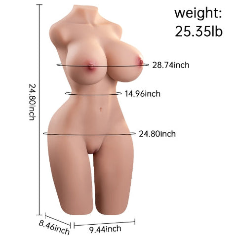 H243-E Cup Sex Doll Torso Middle Size |xingse-25.35lb
