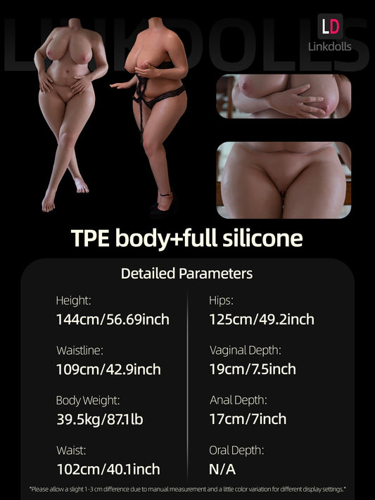 S599-161cm/5ft3(39.5kg) H Cup Best Fat Big Ass BBW Super Fat Big Belly Sex Doll Body【Weight loss】| Starpery Doll