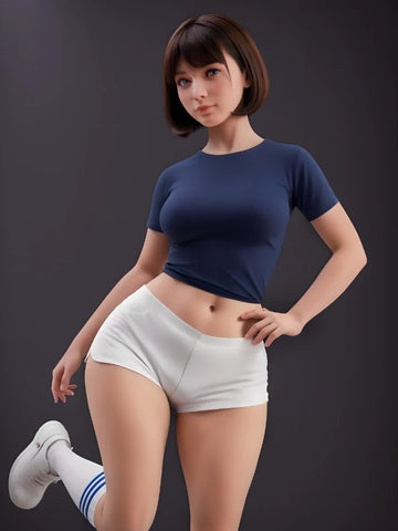 S3095 Asian Silicone Head Mini Sex Doll | Aibei Doll 151cm(4ft11)-37kg F Cup