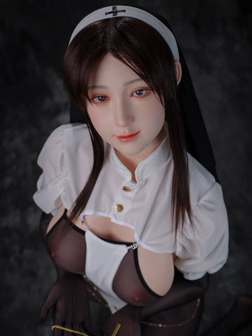 S4292—160cm/31kg E Cup Kiko Black Hair Asian Silicone Chinese Sex Doll | Jiusheng Doll