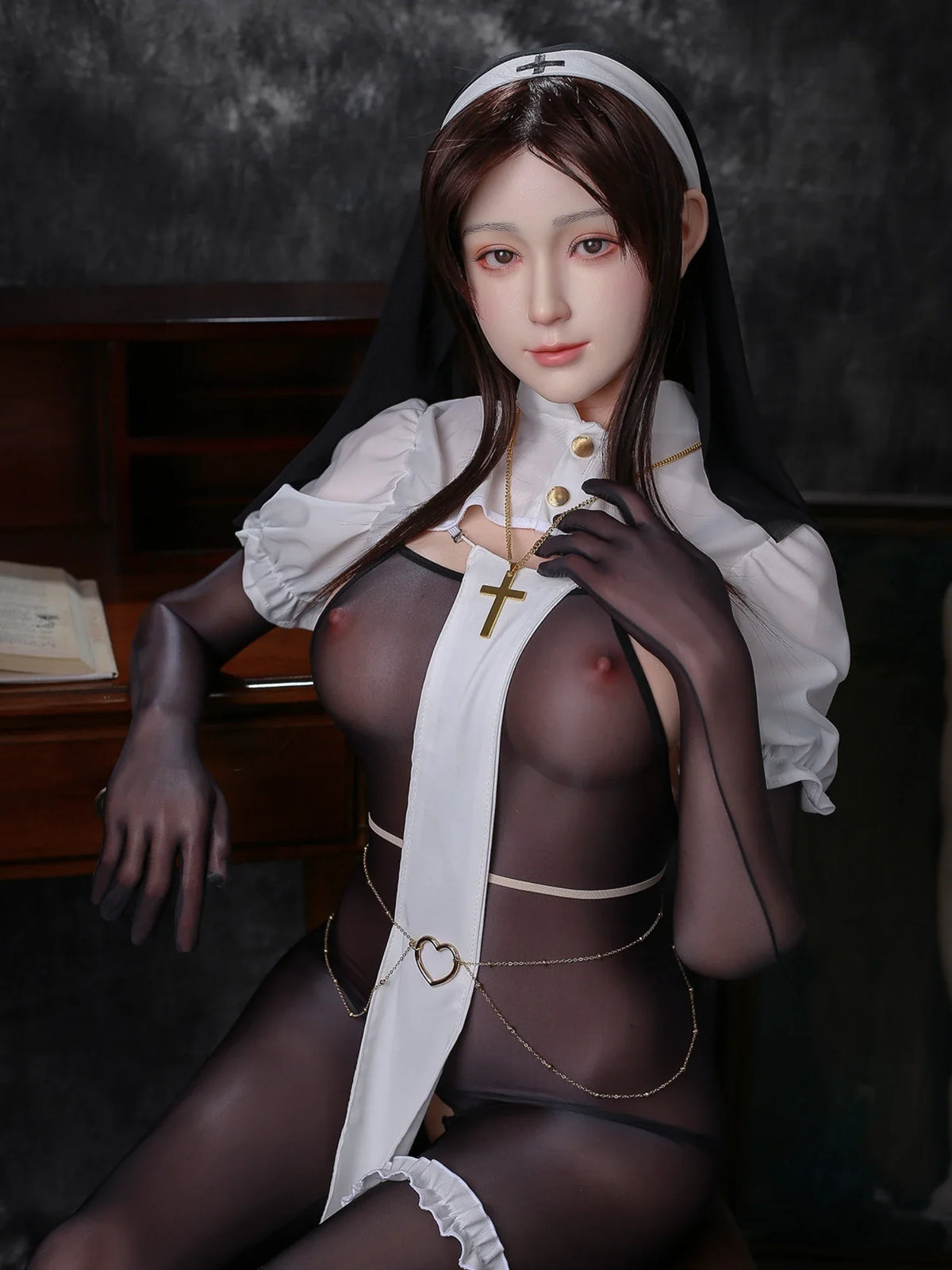 S4292—160cm/31kg E Cup Kiko Black Hair Asian Silicone Chinese Sex Doll | Jiusheng Doll