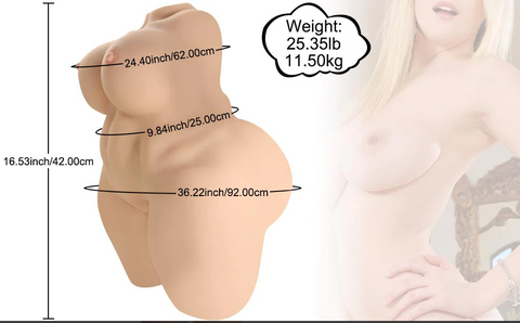 H210-（$27 cheaper than buying individually )Sex doll torso+BBW+Big Dick combination|Xingse