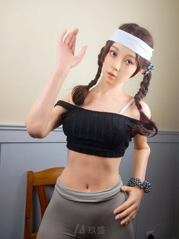 F2373—Coppa C da 168 cm 【Foto dei clienti】Bambola sessuale in silicone Aki Sport Gril con capelli neri|Jiusheng Doll