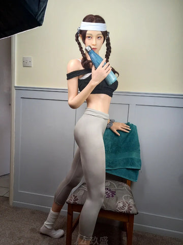 F2373—Coppa C da 168 cm 【Foto dei clienti】Bambola sessuale in silicone Aki Sport Gril con capelli neri|Jiusheng Doll