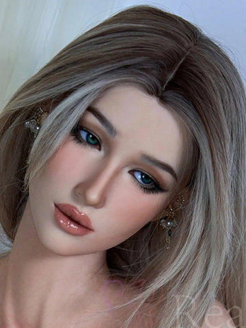 F96-Silicone Female Realistic Sex Doll Head Only| Real Lady Doll