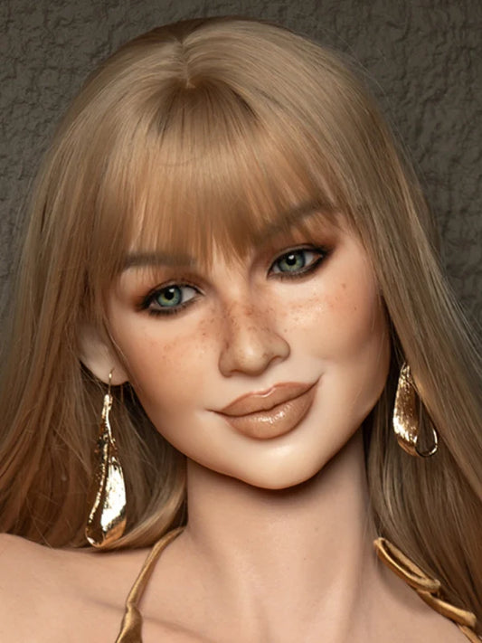 F98-Silicone Realistic Sex Doll Head Only| Real Lady Doll