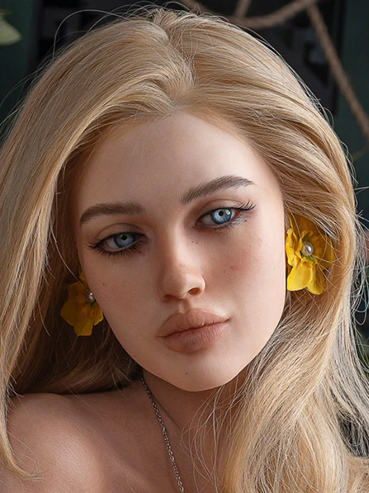 F93-Silicone Realistic Sex Doll Head Only| Real Lady Doll