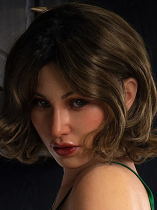 F87-Silicone Sex Doll Head| Real Lady Doll