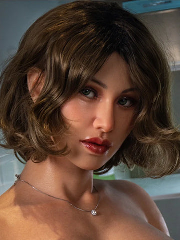 F87-Silicone Sex Doll Head| Real Lady Doll