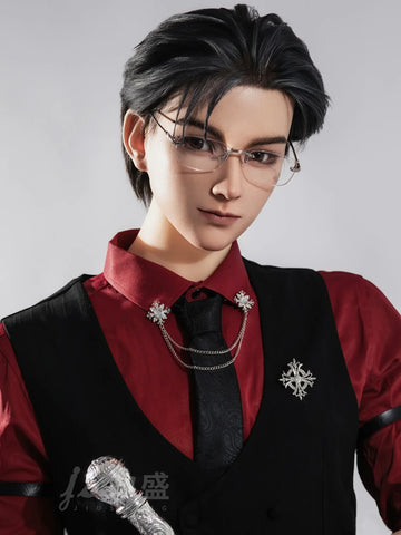S4280—185cm/6ft1-45kg Gavin Premium Silicone Head Femboy sex with real male doll for Roleplay - Jiusheng Doll