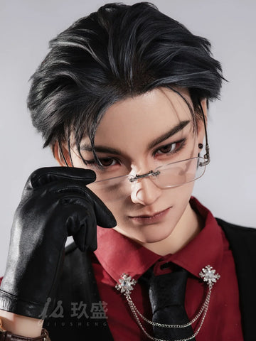 S4280—185cm/6ft1-45kg Gavin Premium Silicone Head Femboy sex with real male doll for Roleplay - Jiusheng Doll