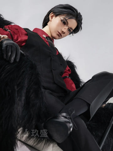 S4280—185cm/6ft1-45kg Gavin Premium Silicone Head Femboy sex with real male doll for Roleplay - Jiusheng Doll