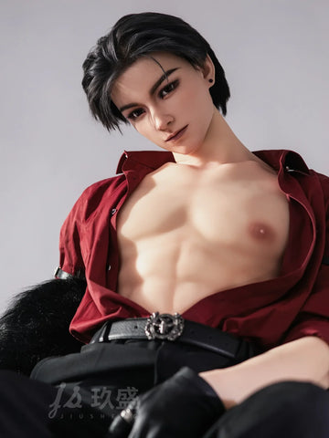S4280—185cm/6ft1-45kg Gavin Premium Silicone Head Femboy sex with real male doll for Roleplay - Jiusheng Doll
