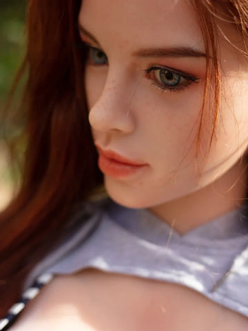 S688-172cm/5ft6 F Cup Redhead Full Body Silicone Female Sex Doll｜Starpery Doll