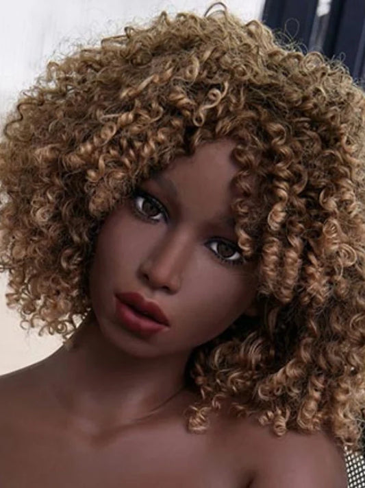 F221【Irontech Doll Head】TPE Sex Doll Head Black