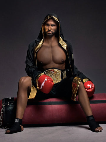 S1009-Guy TPE Best Black Male Sex Doll - Irontech Doll-175CM/5ft8-50kg