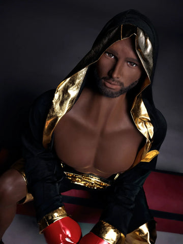 S1009-Guy TPE Best Black Male Sex Doll - Irontech Doll-175CM/5ft8-50kg