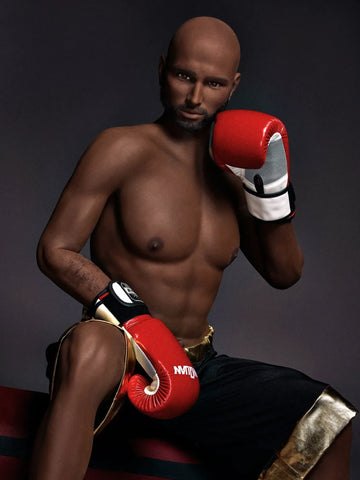S1009-Guy TPE Best Black Male Sex Doll - Irontech Doll-175CM/5ft8-50kg