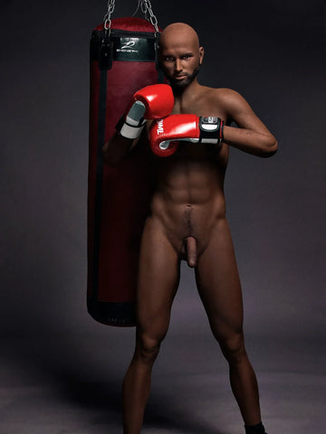 S1009-Guy TPE Best Black Male Sex Doll - Irontech Doll-175CM/5ft8-50kg