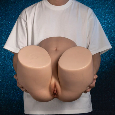 M72-(30.9lb) Sexy and Real Realistic Silicone Big Ass Sex Doll Torso