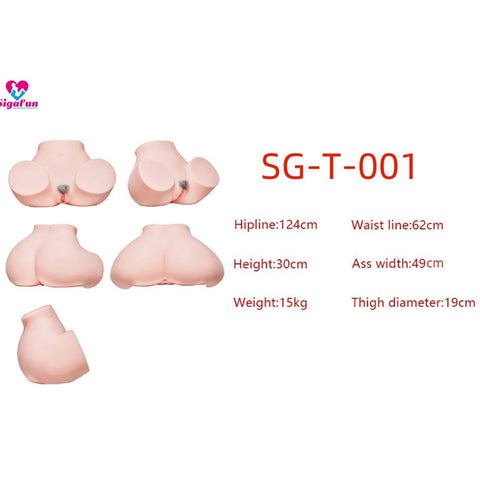 A561-Giocattolo sessuale realistico con culo | Bambola di lusso con torso in TPE
